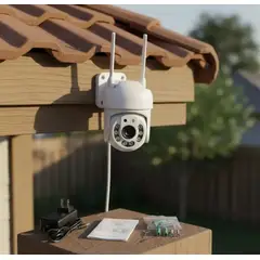 IRM - Camara Seguridad Exterior Wifi 1080p Domo Ptz Monitoreo 360 Inalambrica Nocturna Sensor Movimiento