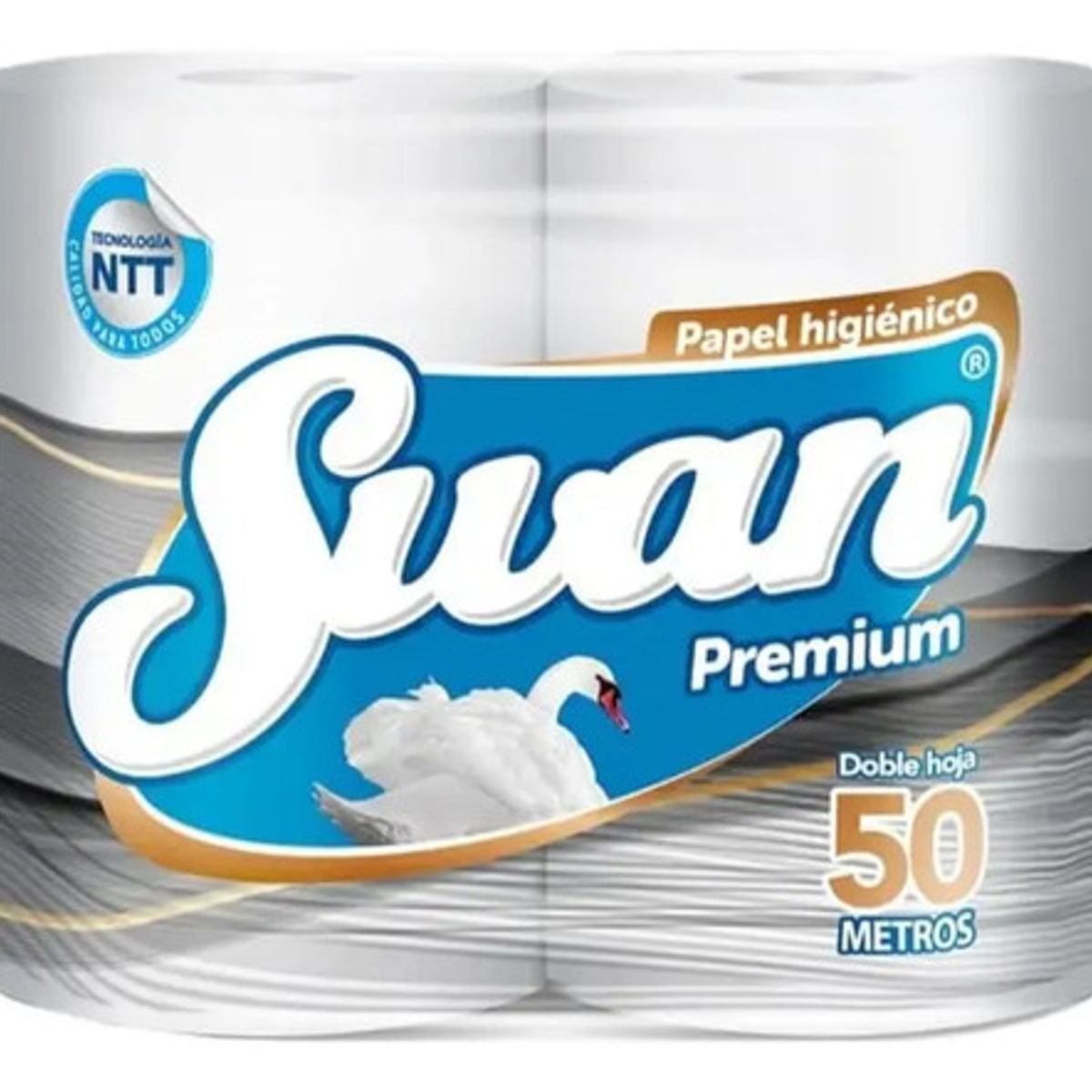 SWAN - Papel Higiénico Swan Premium Doble Hoja 50m
