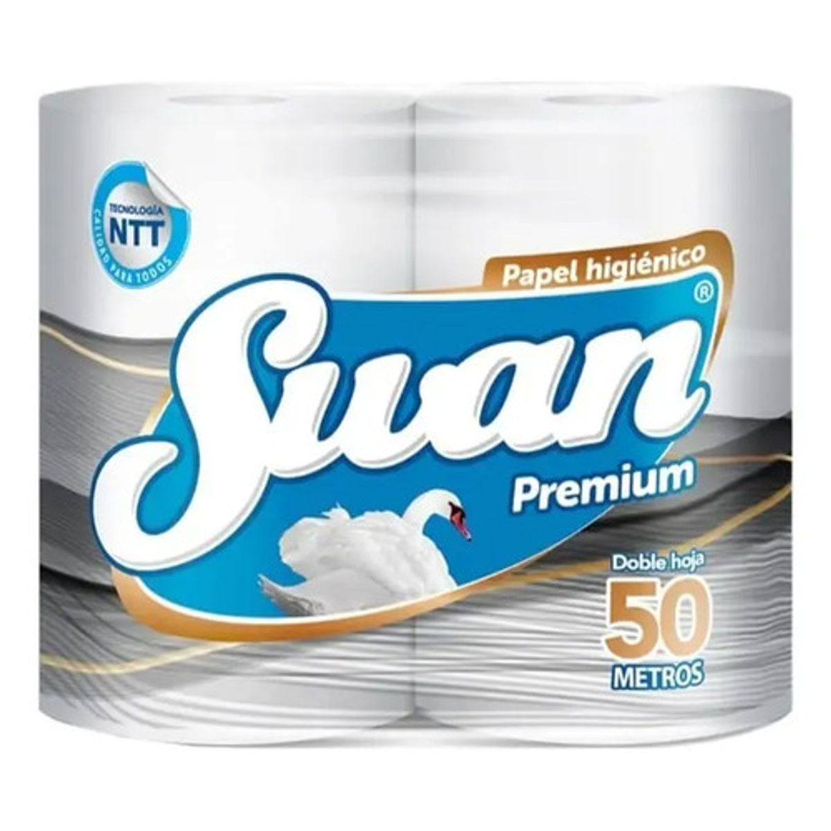 SWAN - Papel Higiénico Swan Premium Doble Hoja 50m