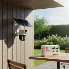 IRM - Camara De Seguridad Ptz Solar Wifi V380 Exterior Inalambrica Doble Lente Resolucion Hd
