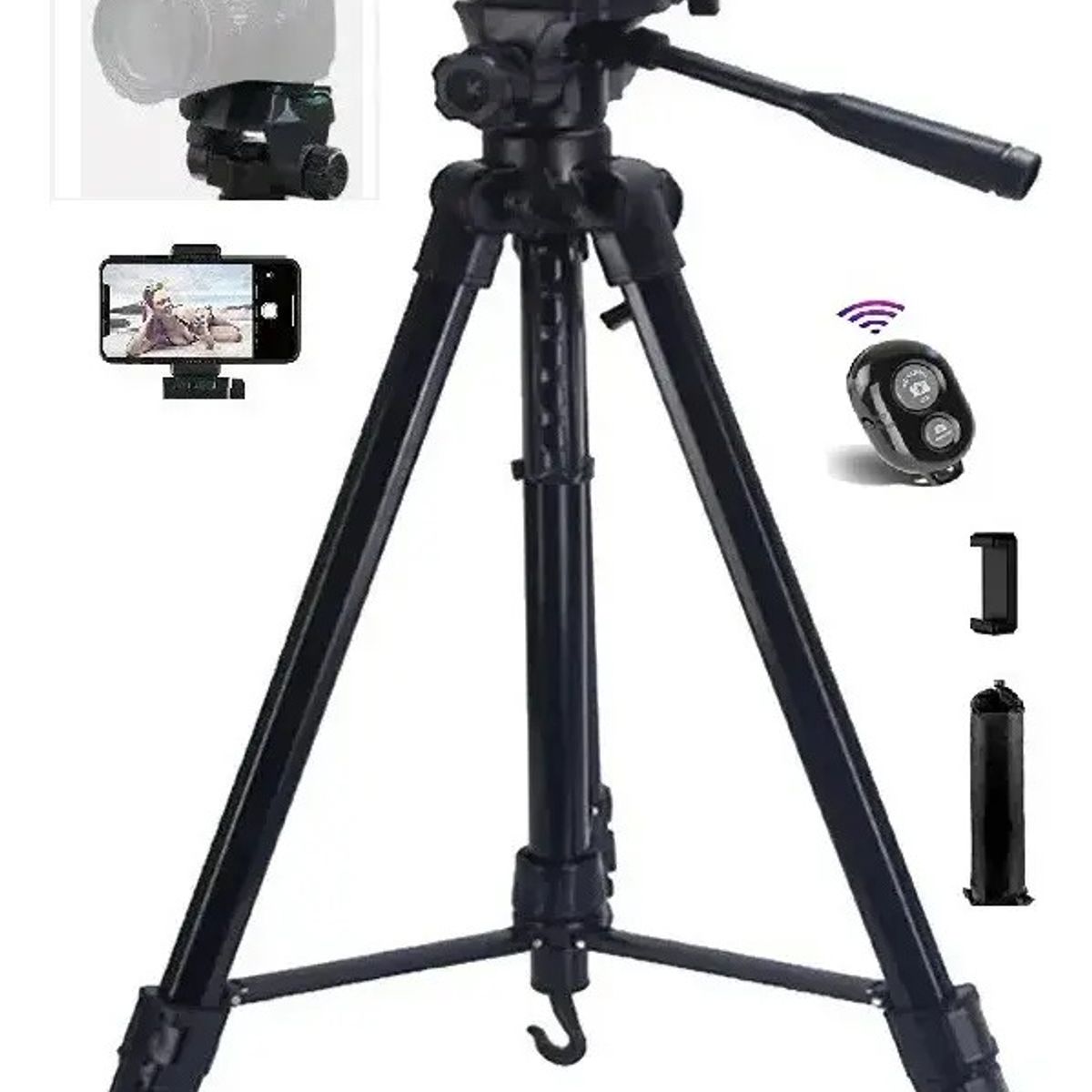 IRM - Tripode Profesional Para Celular Camara Zapata Fria Soporte Portatil Liviano Videos Streaming