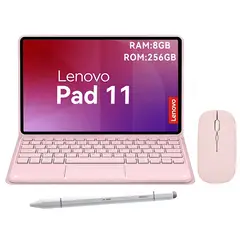 LENOVO - Tablet Pad 11 2025 8+256GB 11" WIFI 2.5K-Gris+Teclado Rosa+Lápiz+Mouse