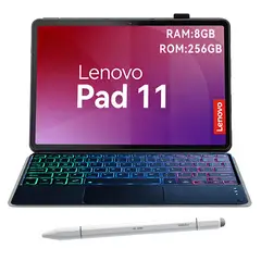 LENOVO - Tablet Pad 11 2025 8+256GB 11" WIFI 2.5K-Gris+Teclado Negro retroiluminado en color+Lápiz