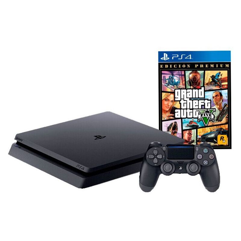SONY - Consola PS4 Slim 500GB Bundle GTA V