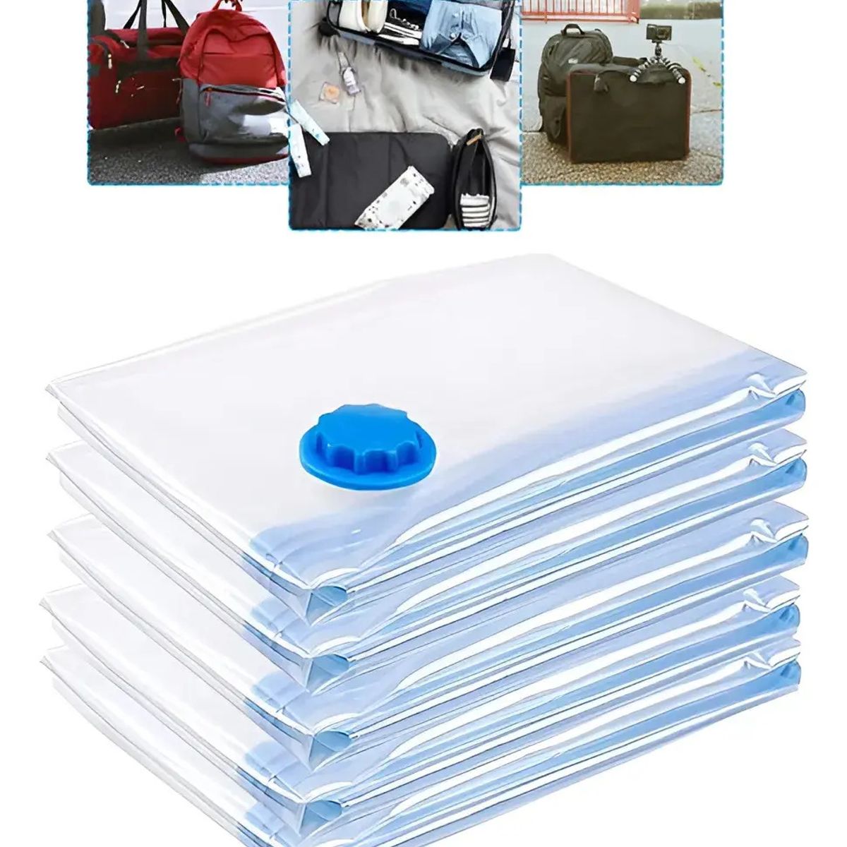 IRM - Bolsa Al Vacio 60x80cm Pack 6 Unidades Para Ropa Ropa De Cama Organizacion Closet