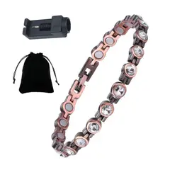 MOONCORE - Brazalete Magnético De Cobre, Con Herramienta De Ajuste