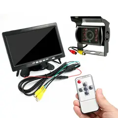 MOONCORE - Kit Cámara Retrovisión Para Camión 24v + Monitor 7 + Cable
