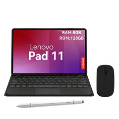 LENOVO - Tablet Pad 11 2025 8+128GB 11" WIFI 2.5K-Gris+Teclado Negro+Lápiz+Mouse