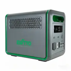 EWTTO - Generador Solar Portátil 1200W 1024Wh 5 Salidas AC Carga Rápida 1.5h LiFePO4 4000 Ciclos