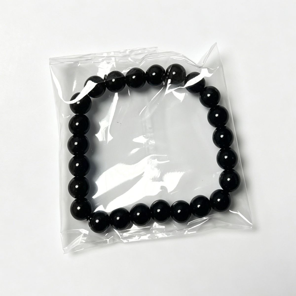 MOONCORE - Pulsera De Piedra Ónix Genuina Elástica 8mm, Unisex