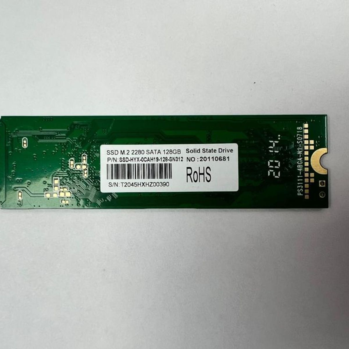GENERICO - SSD RoHs 128GB   HYX-0CAH19-128-SN312 SATA3 B+M KEY M.2 2280   OPEN BOX