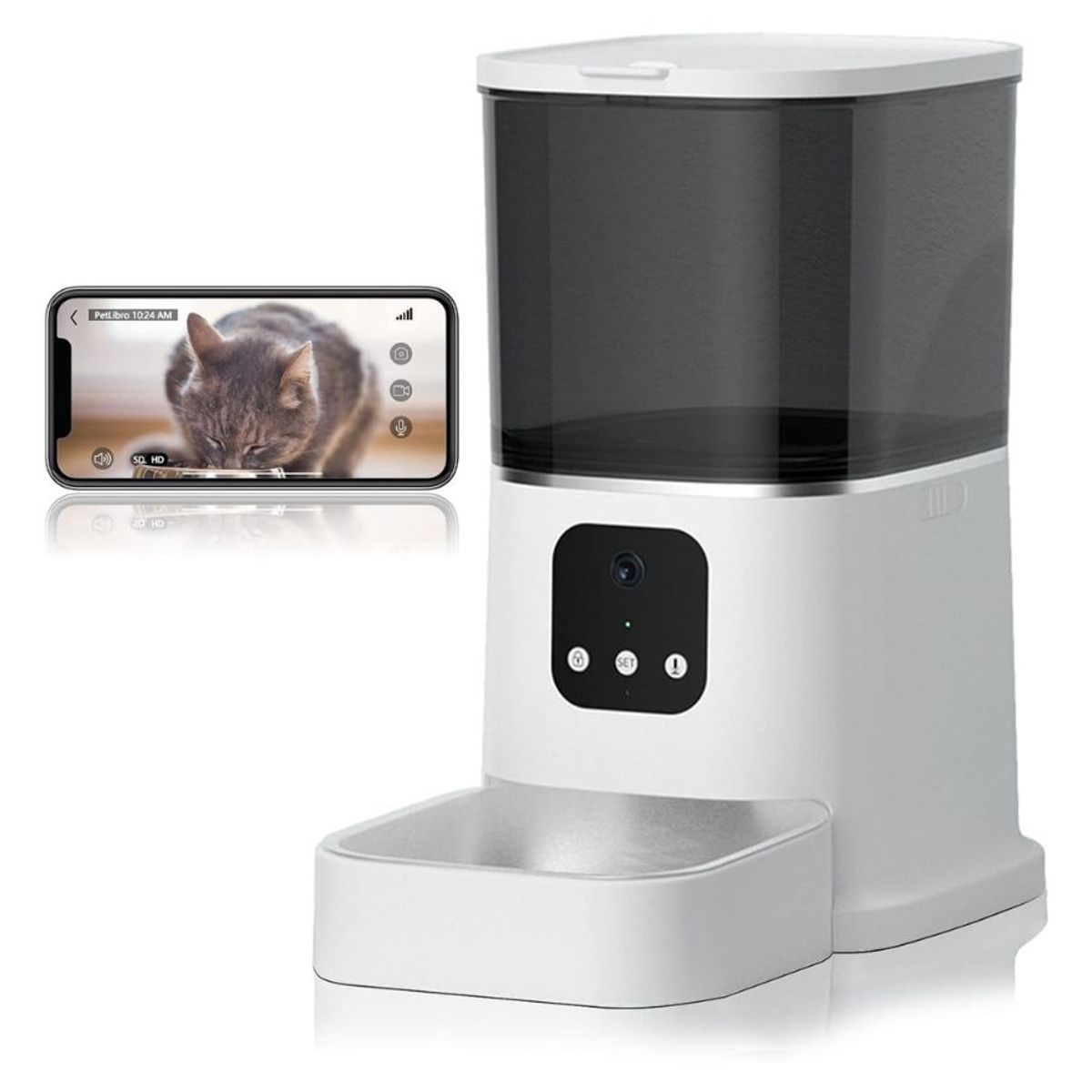 GENERICO - Comedero Automatico Perros Gatos Inteligente Wifi 6l