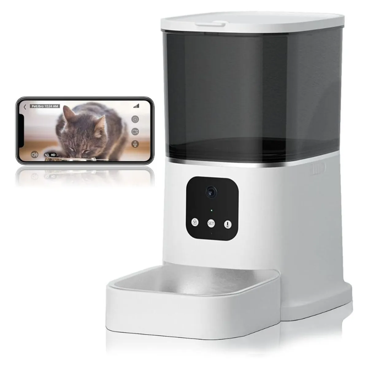 GENERICO - Comedero Automatico Perros Gatos Inteligente Wifi 6l