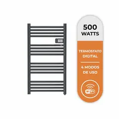 ANWO - Secador de Toallas Electrico Tubular 500W Con Wifi Gris