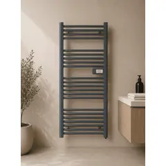 ANWO - Secador de Toallas Electrico Tubular Gris de 750W Con Wifi