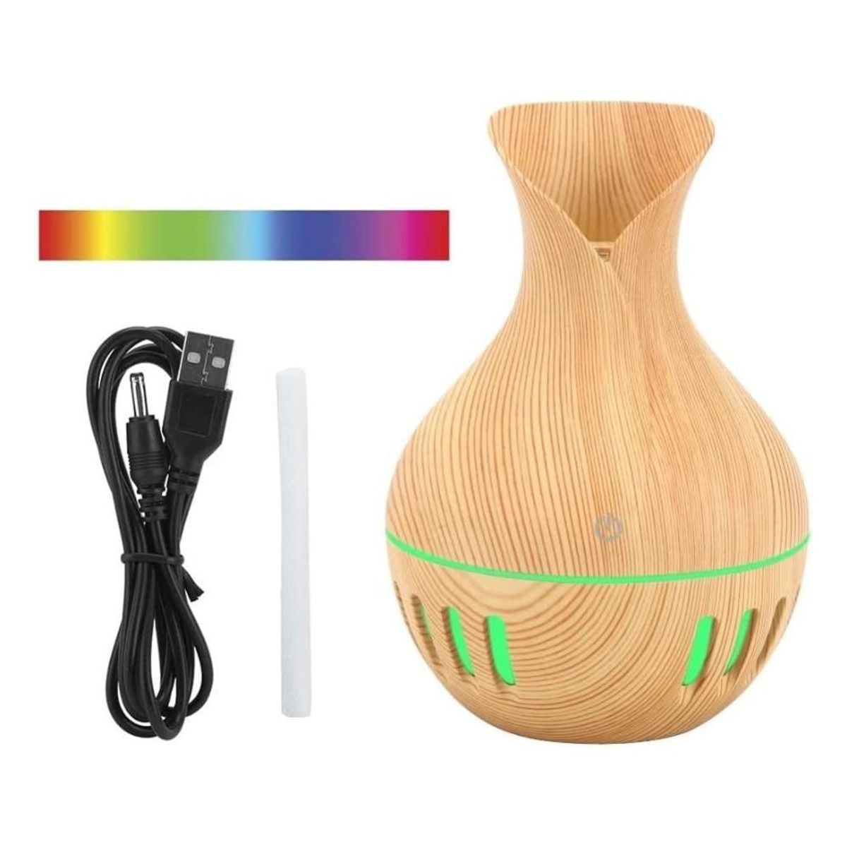 GENERICO - Humidificador Difusor De Aromas Ultrasónico Usb Led