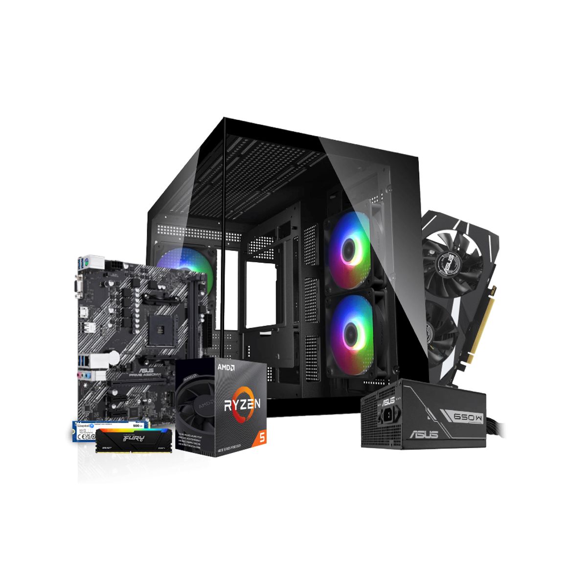 GENERICO - PC GAMER BRONZE - AMD Ryzen 5 4500 - M/B ASUS A520M-K