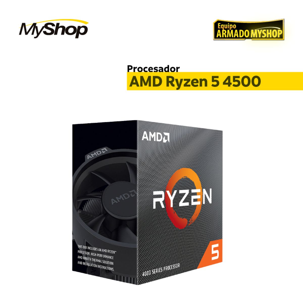GENERICO - PC GAMER BRONZE - AMD Ryzen 5 4500 - M/B ASUS A520M-K