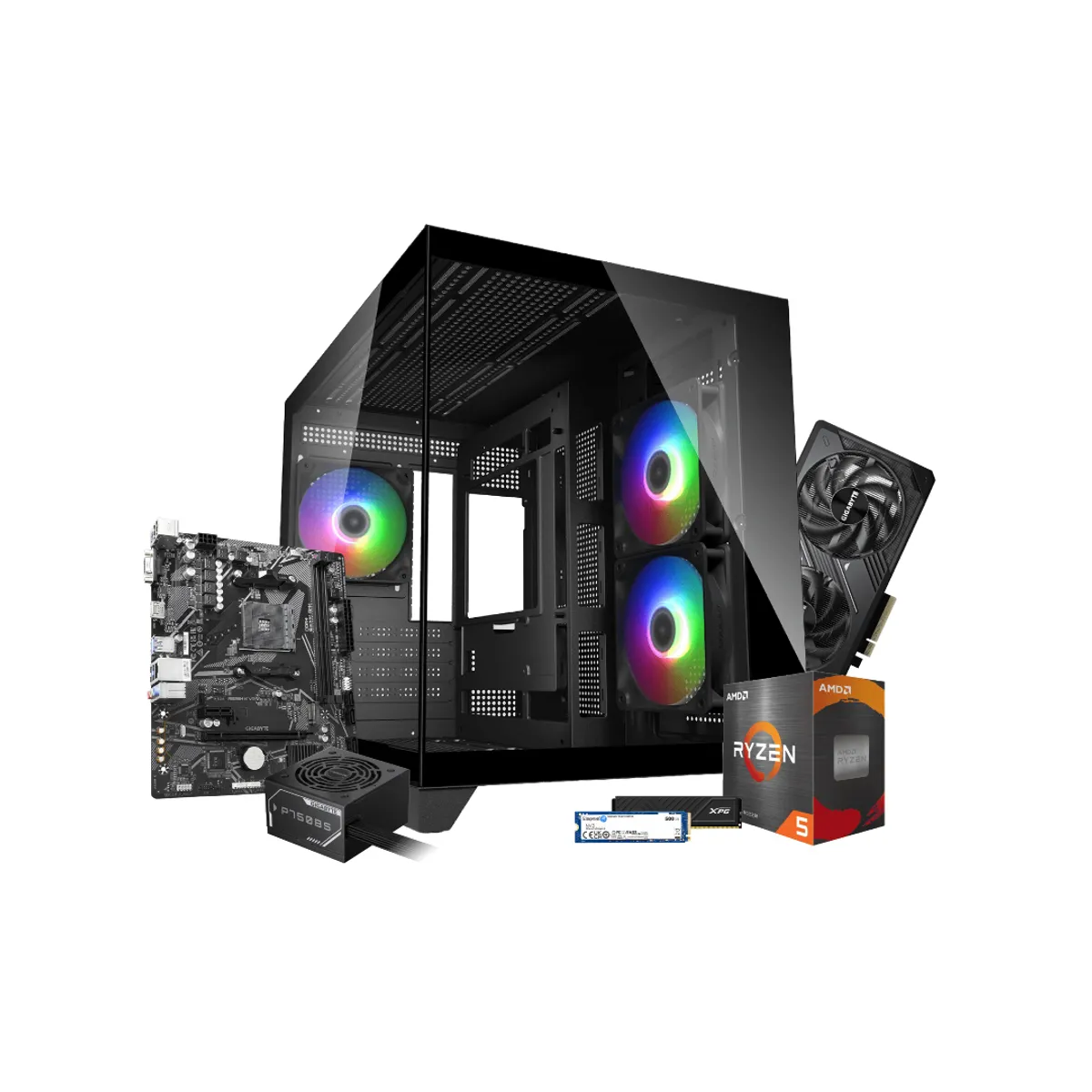 GENERICO - PC GAMER BRONZE - AMD Ryzen 5 5500 - M/B A520M-K v2