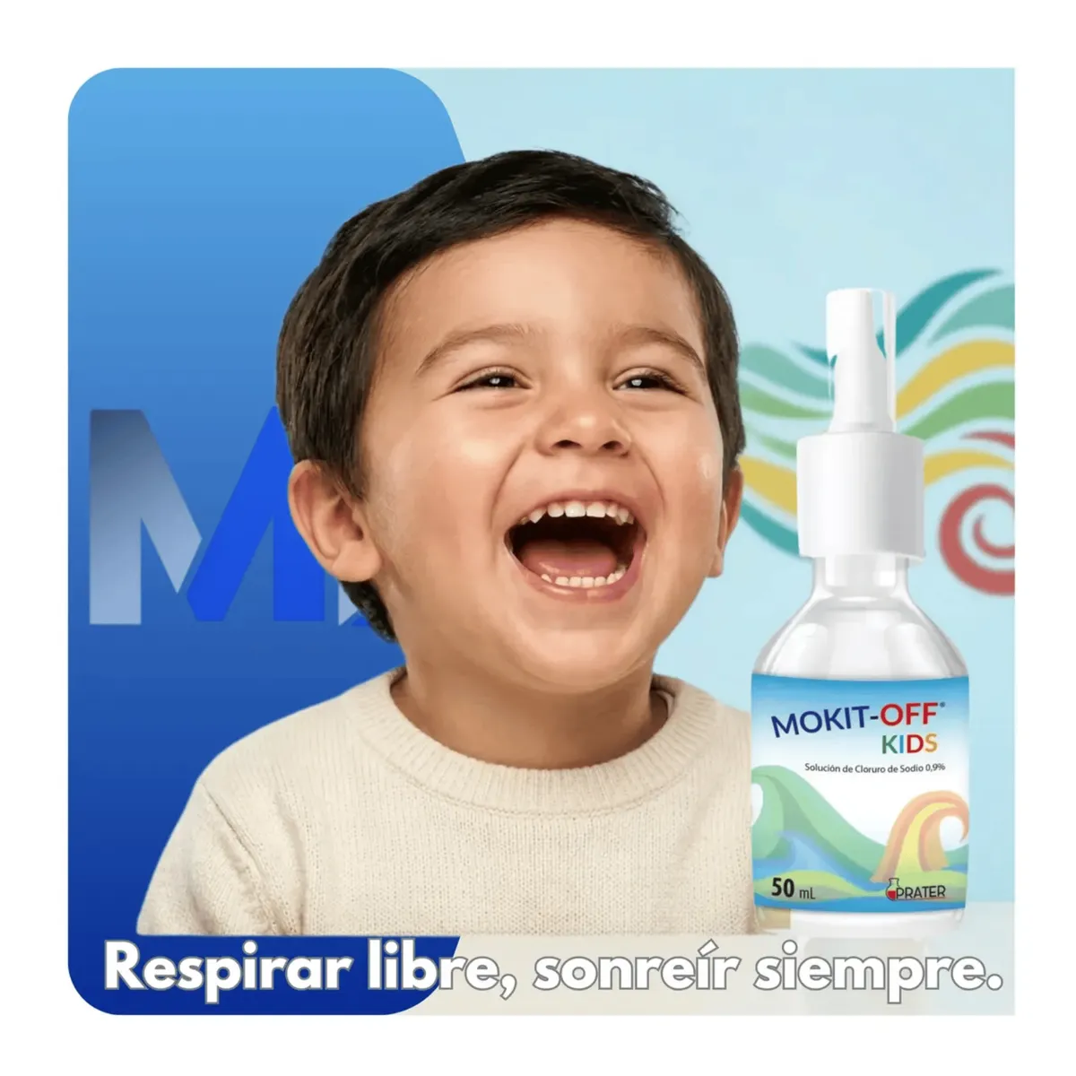 LABORATORIO PRATER - Mokit-off Kids Limpieza Nasal Bebé Pack 3 Unid 50ml C/u