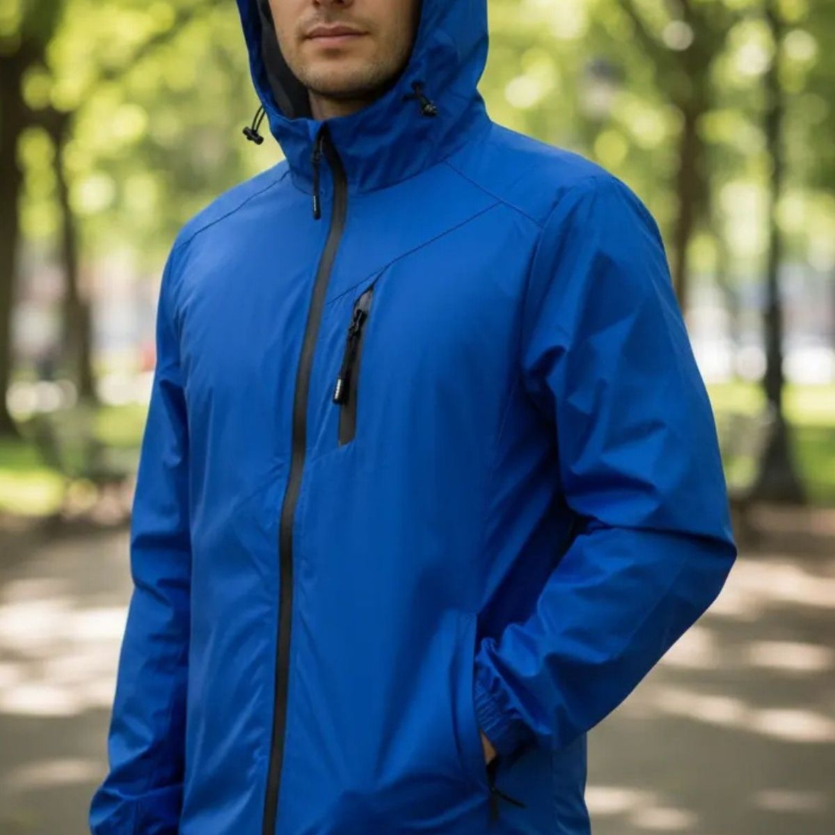 LOOK SHOP - Chaqueta Deportiva Corta Viento Impermeable. Parka Liviana 283