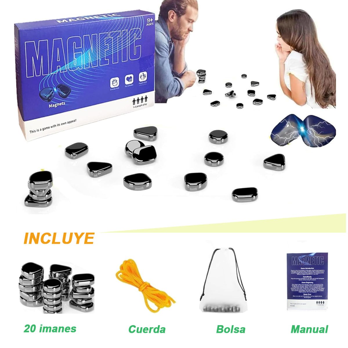 GENERICO - Juego de mesa Imanes Estrategia Mental Familiar Para Niños y Adultos