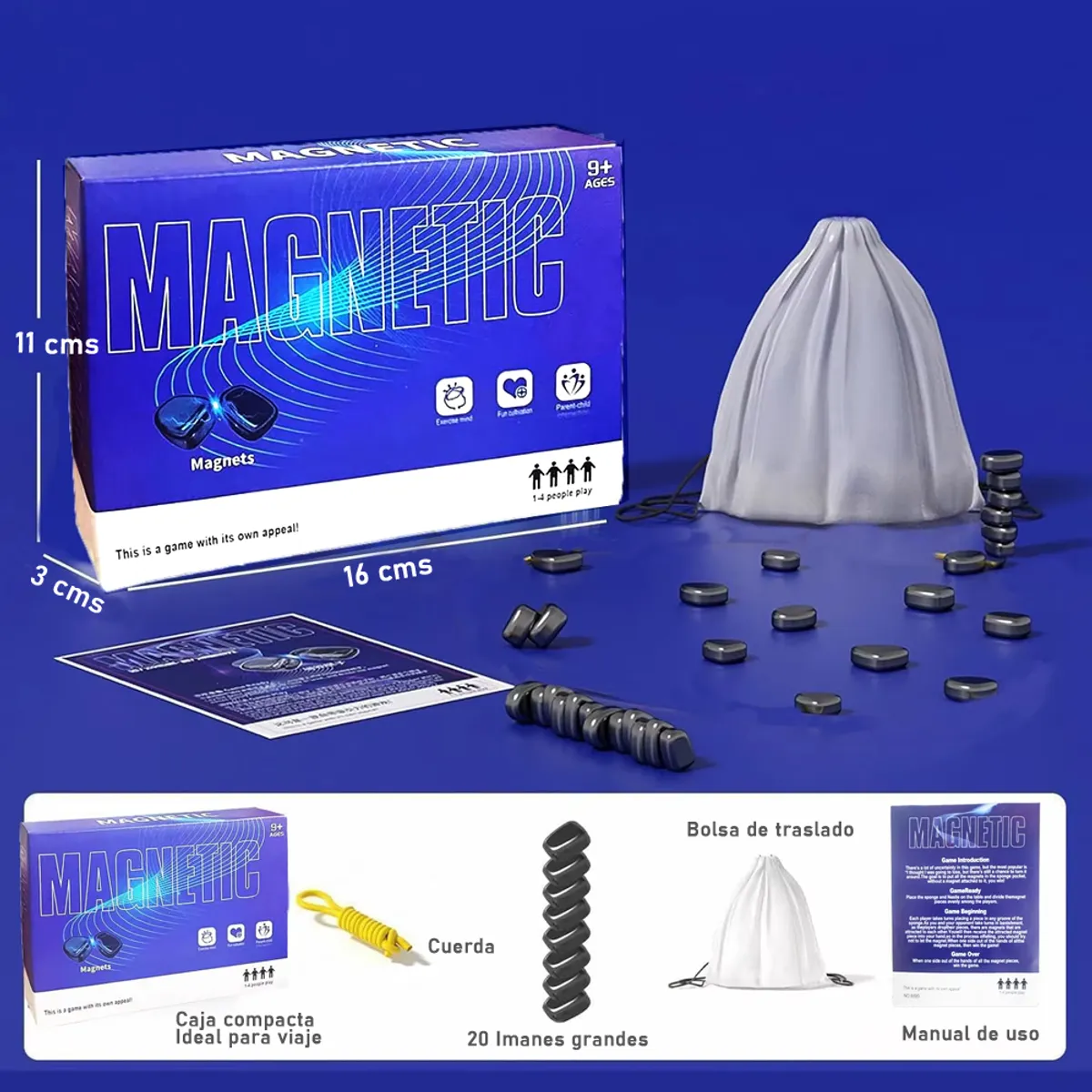 GENERICO - Juego de mesa Imanes Estrategia Mental Familiar Para Niños y Adultos