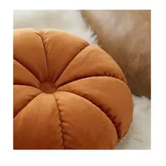 GENERICO - Cojín Plush Redondo Ultra Suave Color Naranja