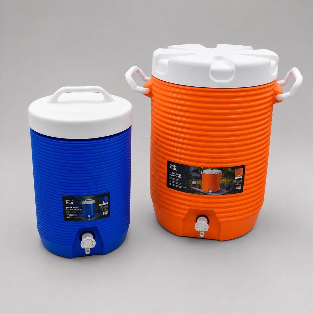 NORTH PAK - Combo Set Cooler Jarra Térmico Dispensador 19L+8.3L NorthPak
