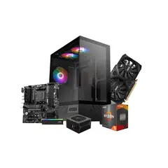 GENERICO - PC GAMER - AMD Ryzen 5 5500 - RTX 3050 6GB - RAM 16GB DDR4 - SSD M.2 512GB - Powered by MSI
