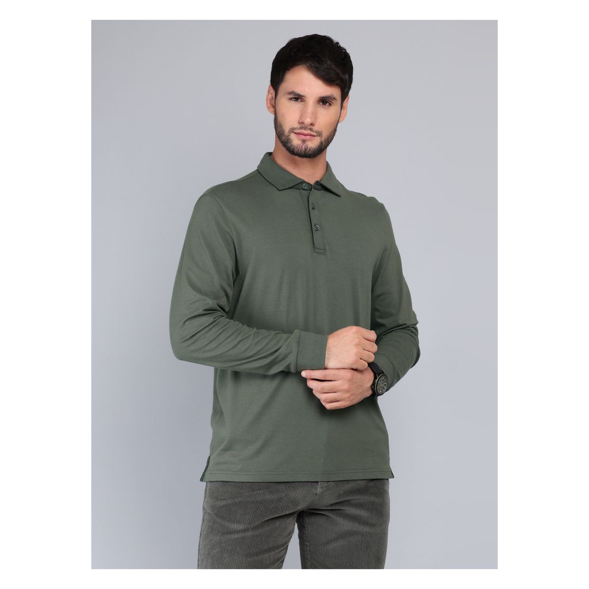 ARROW - Polera Lisa Stone Wash Regular Fit Verde Arrow ARROW