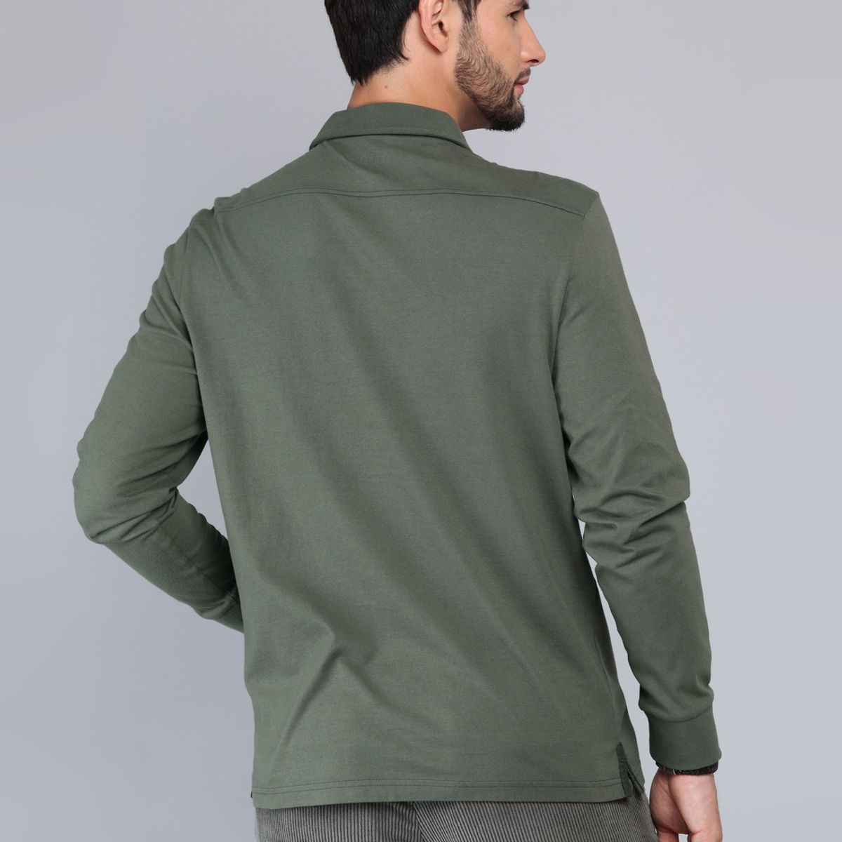 ARROW - Polera Lisa Stone Wash Regular Fit Verde Arrow ARROW