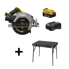 STANLEY - Kit sierra circular 20V+banco+acc STST83492-SIERRABS