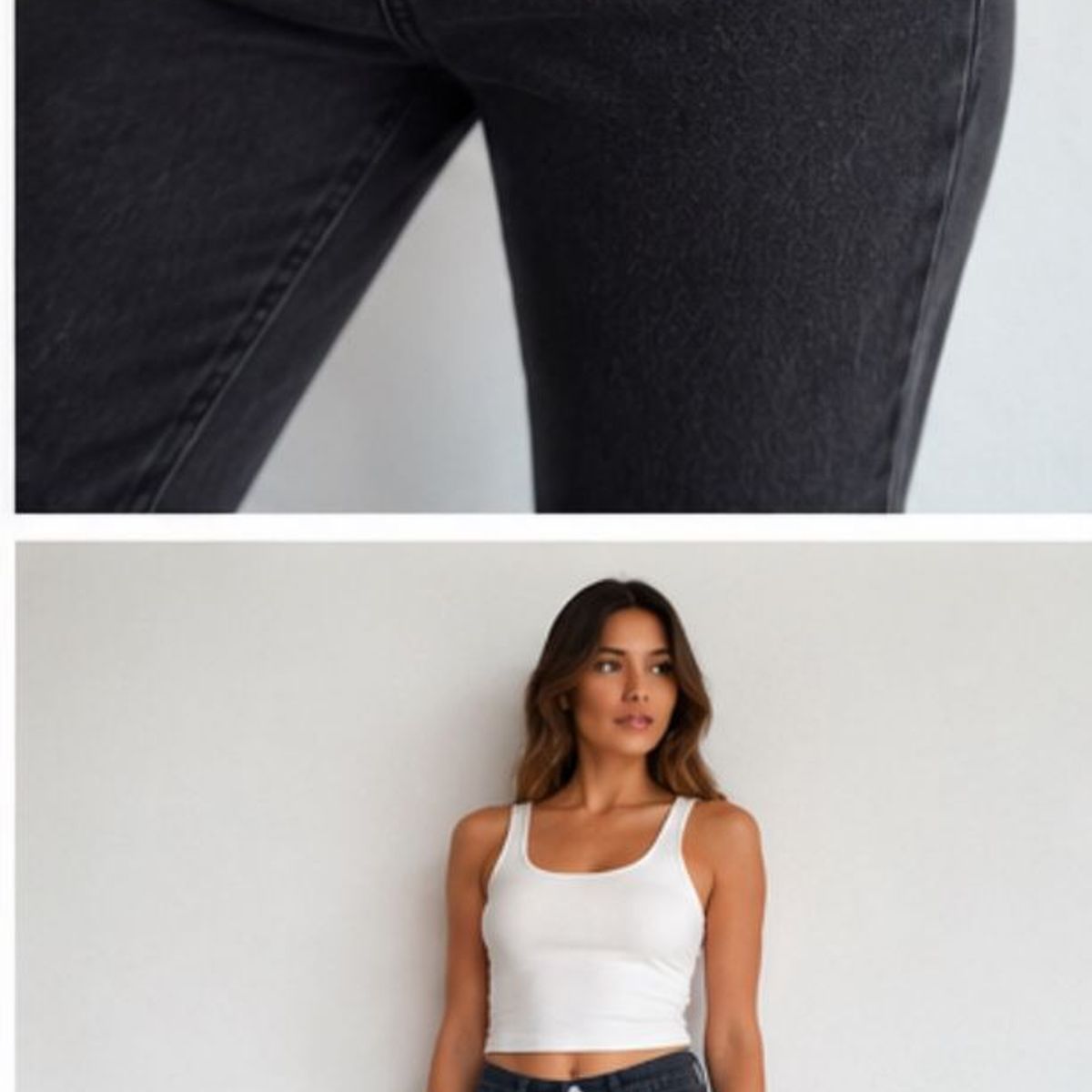 GENERAL - Jeans Mujer Universal Thread Flare Tiro Alto Negro Vintage