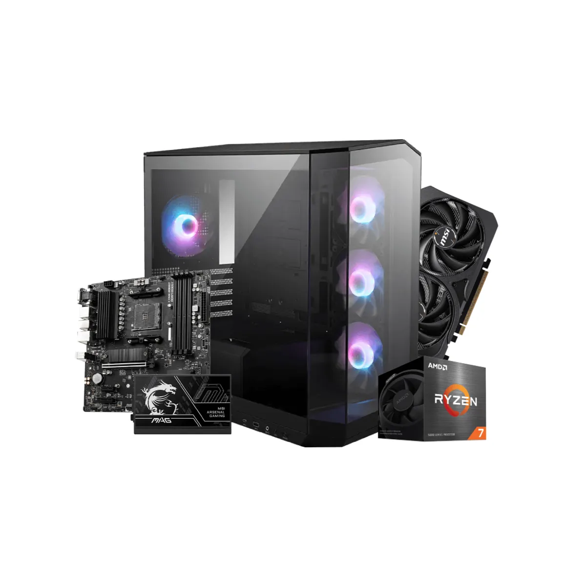 GENERICO - PC GAMER GOLD - AMD Ryzen 7 5700 - M/B MSI B550M PRO