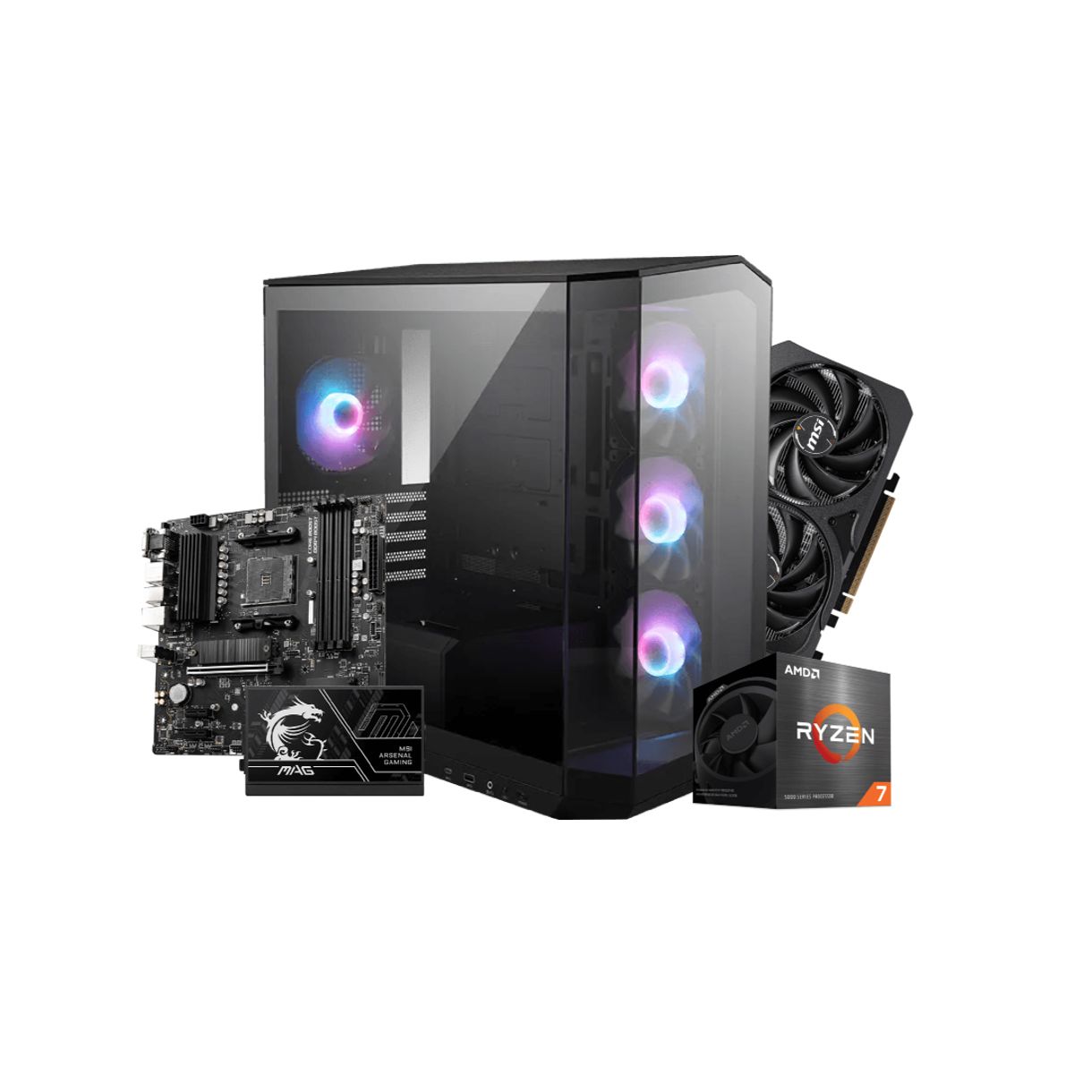 GENERICO - PC GAMER GOLD - AMD Ryzen 7 5700 - M/B MSI B550M PRO
