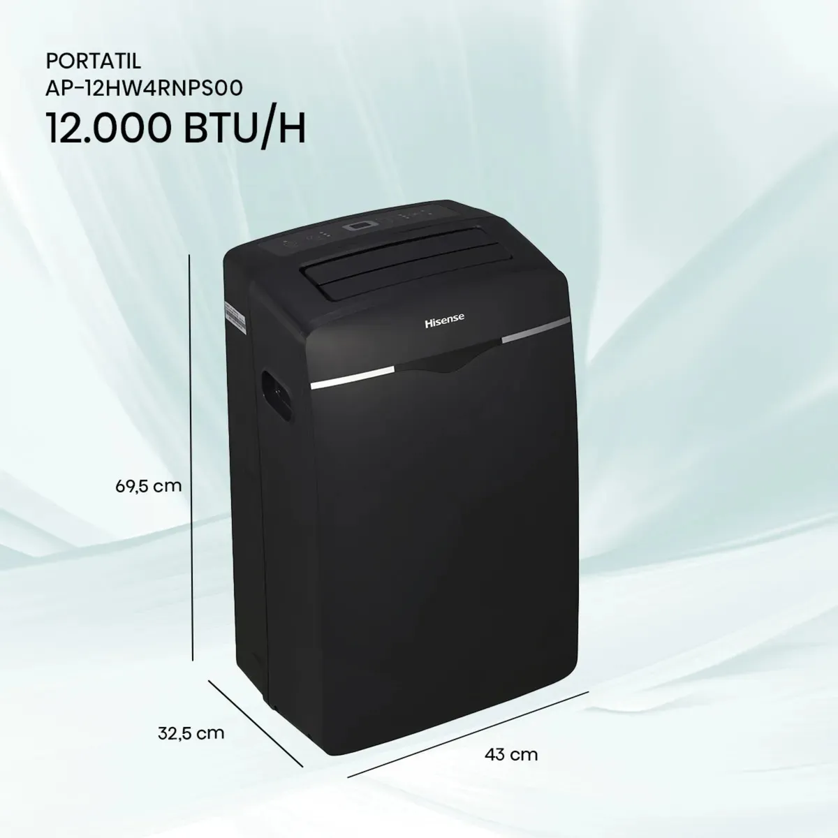 HISENSE - Aire Acondicionado Portátil Hisense AP12HW4RNPS00 12.000 BTU