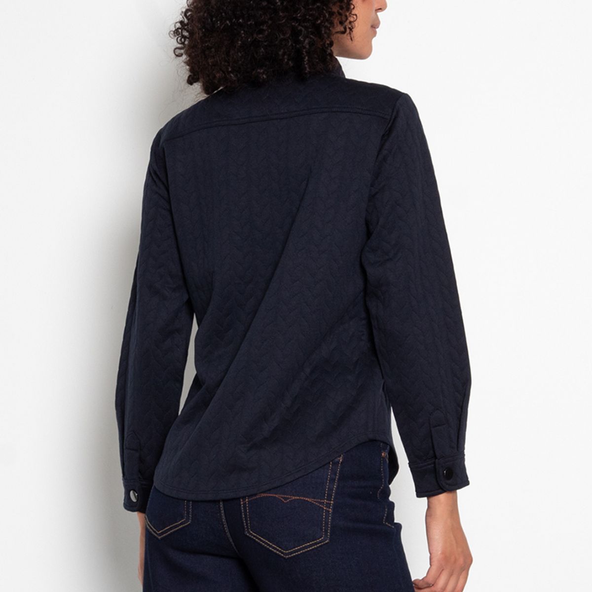 WADOS - BLUSA MANGA LARGA ABOTONADA EN DELANTERO CON BOLSILLO Y TAPETA