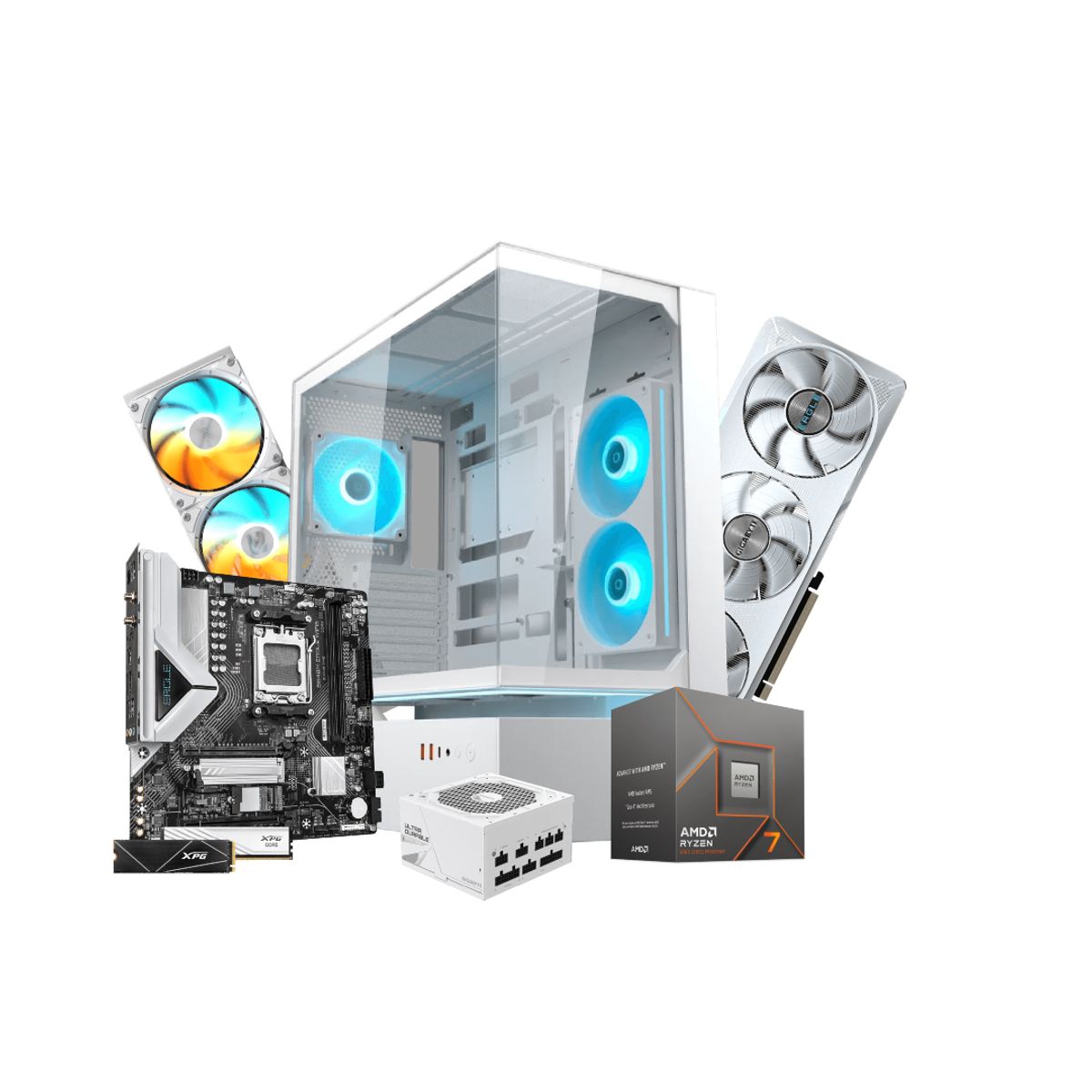 GENERICO - PC GAMER PLATINUM - AMD Ryzen 7 8700F - M/B B840M Eagle