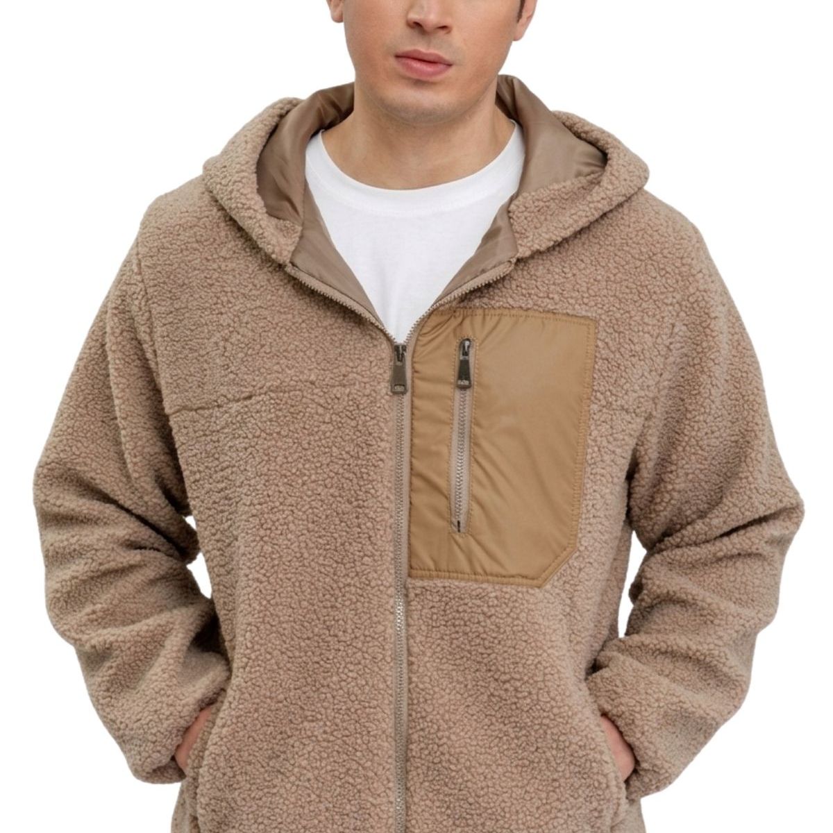 LIKE SHOP - Poleron Peludo Corderito Canguro Hombre Premium 254