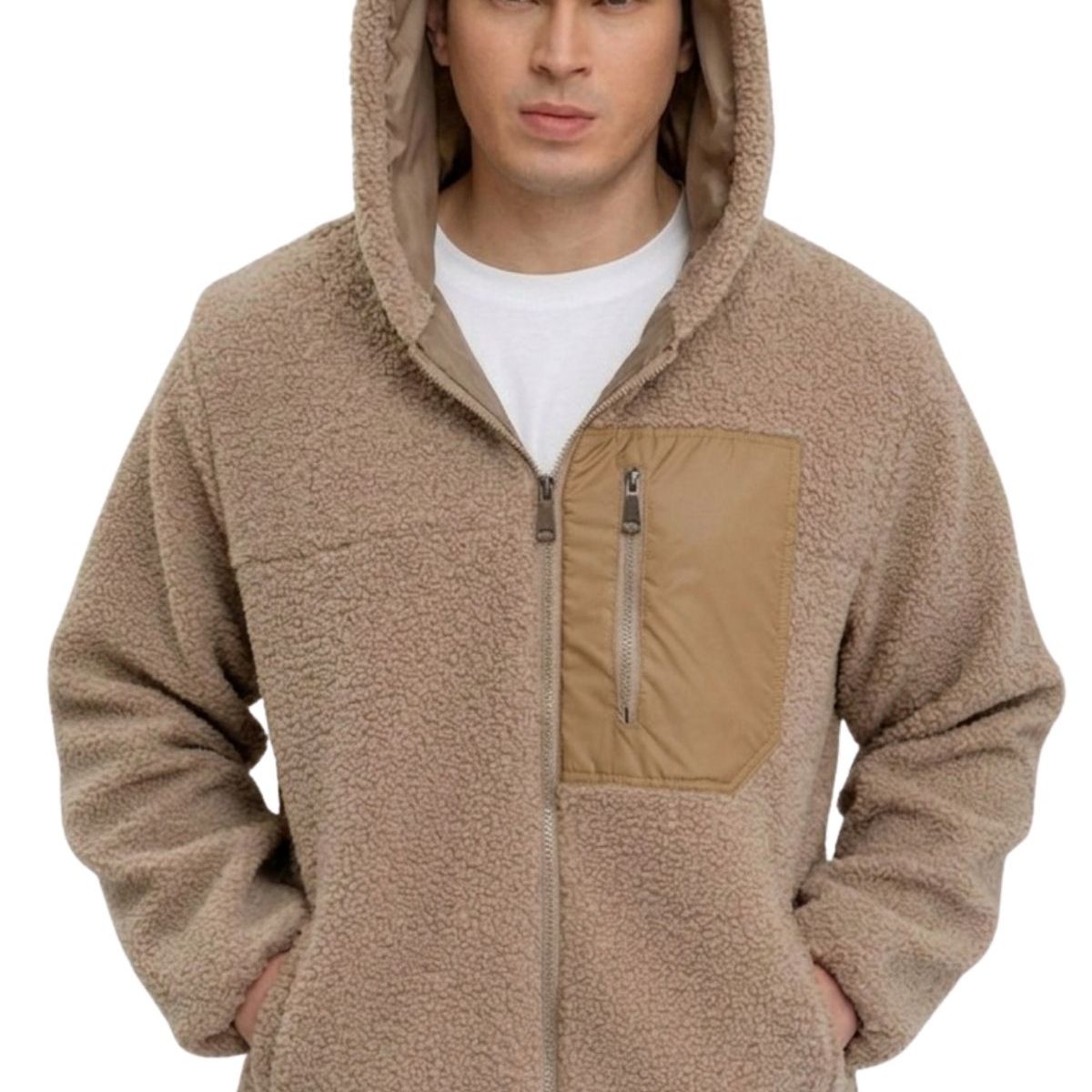 LIKE SHOP - Poleron Peludo Corderito Canguro Hombre Premium 254