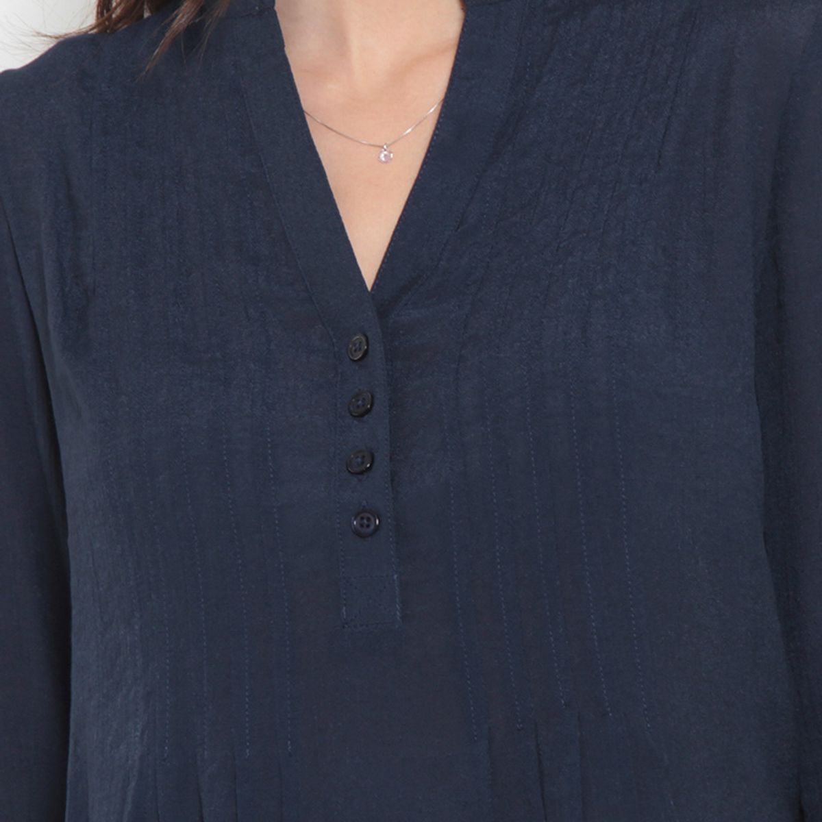 WADOS - BLUSA MANGA LARGA ESCOTE V ABOTONADA EN DELANTERO