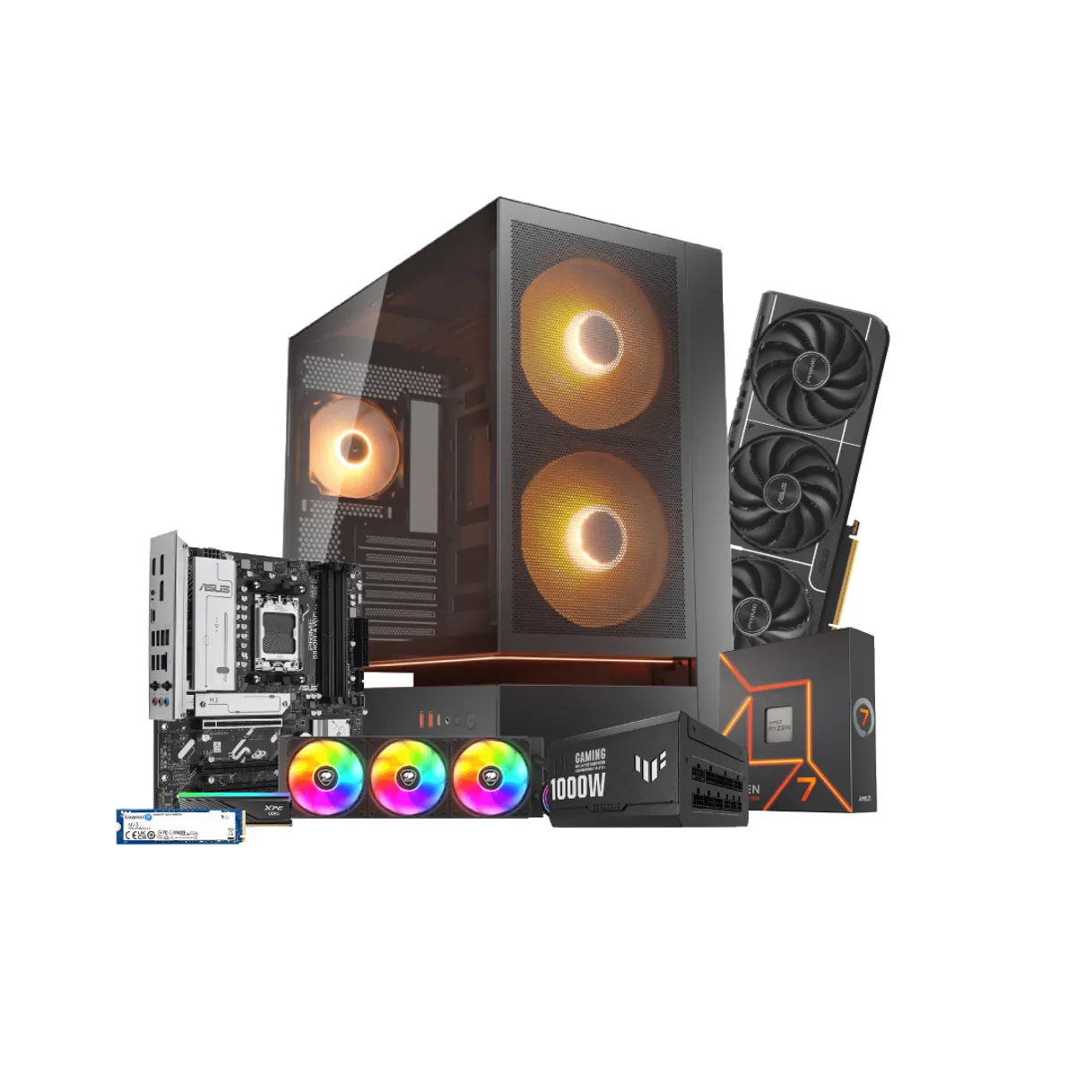GENERICO - PC GAMER PLATINUM - AMD Ryzen 7 7700X - M/B ASUS B840M-A