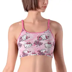 TOP - Peto Mujer Algodón Con Pads Removibles Hello Kitty C2