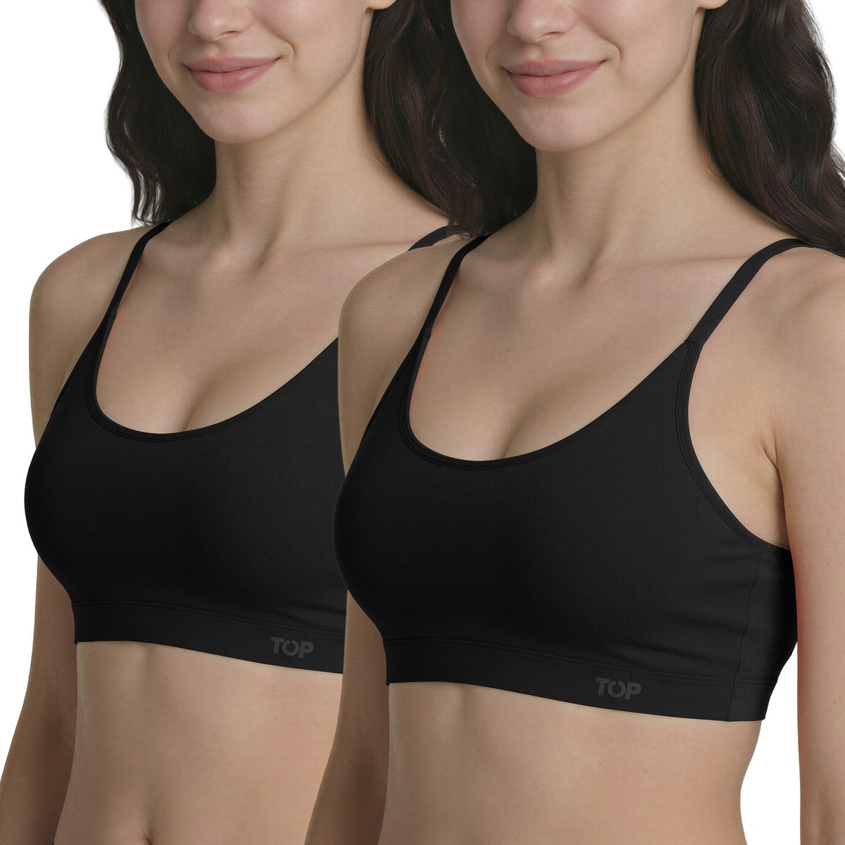 TOP - Peto Mujer Algodón Pack 2 C4 Top