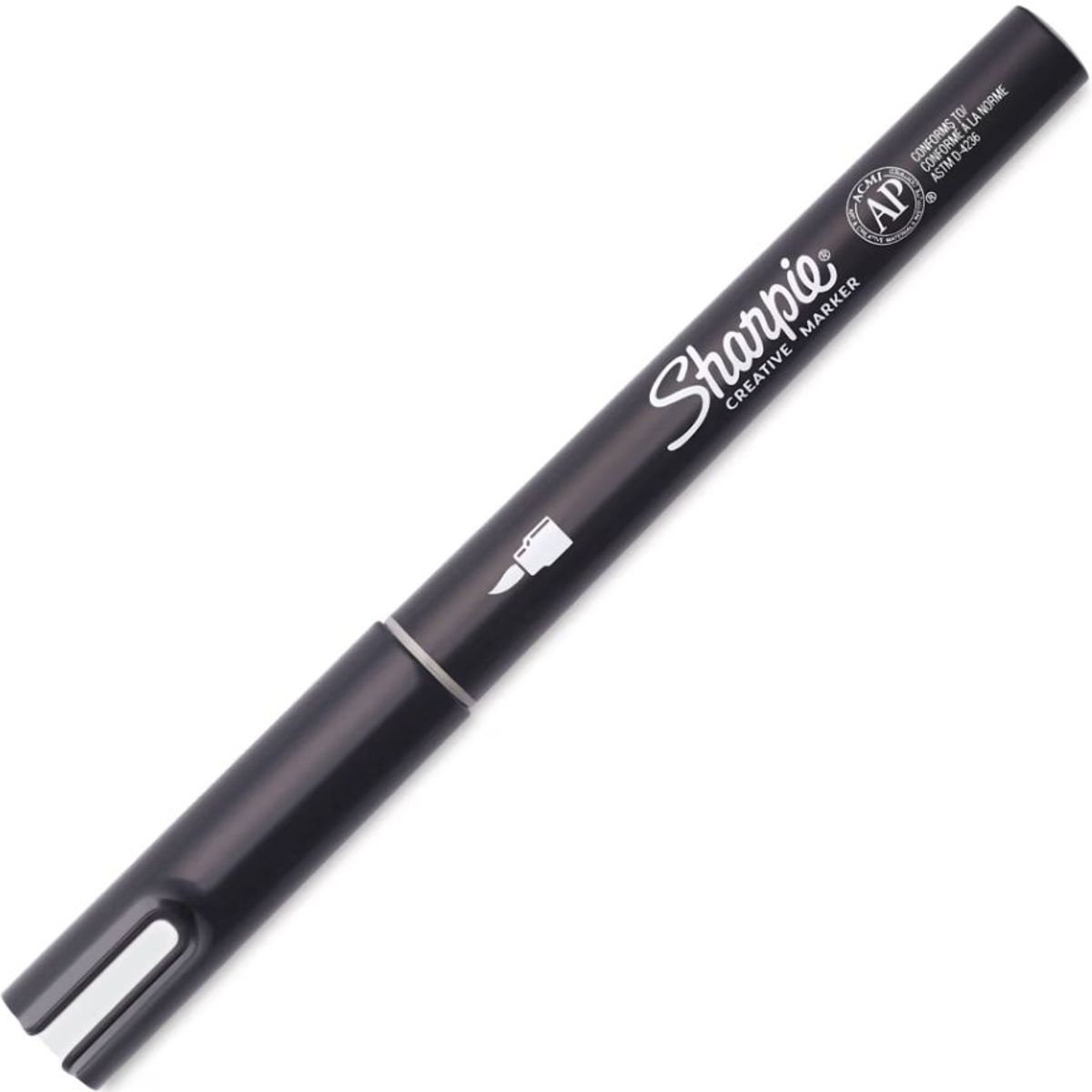 SHARPIE - Marcador Acrílico Punta Pincel Blanco SHARPIE