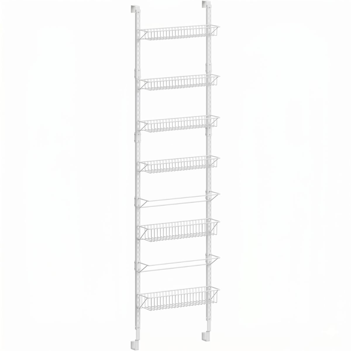 SPACEZAT - Organizador Cocina Ajustable Puerta 6 Niveles Blanco Hofors