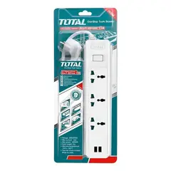 TOTAL TOOLS - EXTENCION 3MTS 4 POSICION 13A CON USB TOTAL