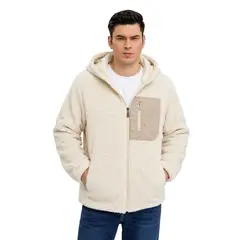 LOOK SHOP - Poleron Peludo Corderito Cierre. Hombre Premium 254