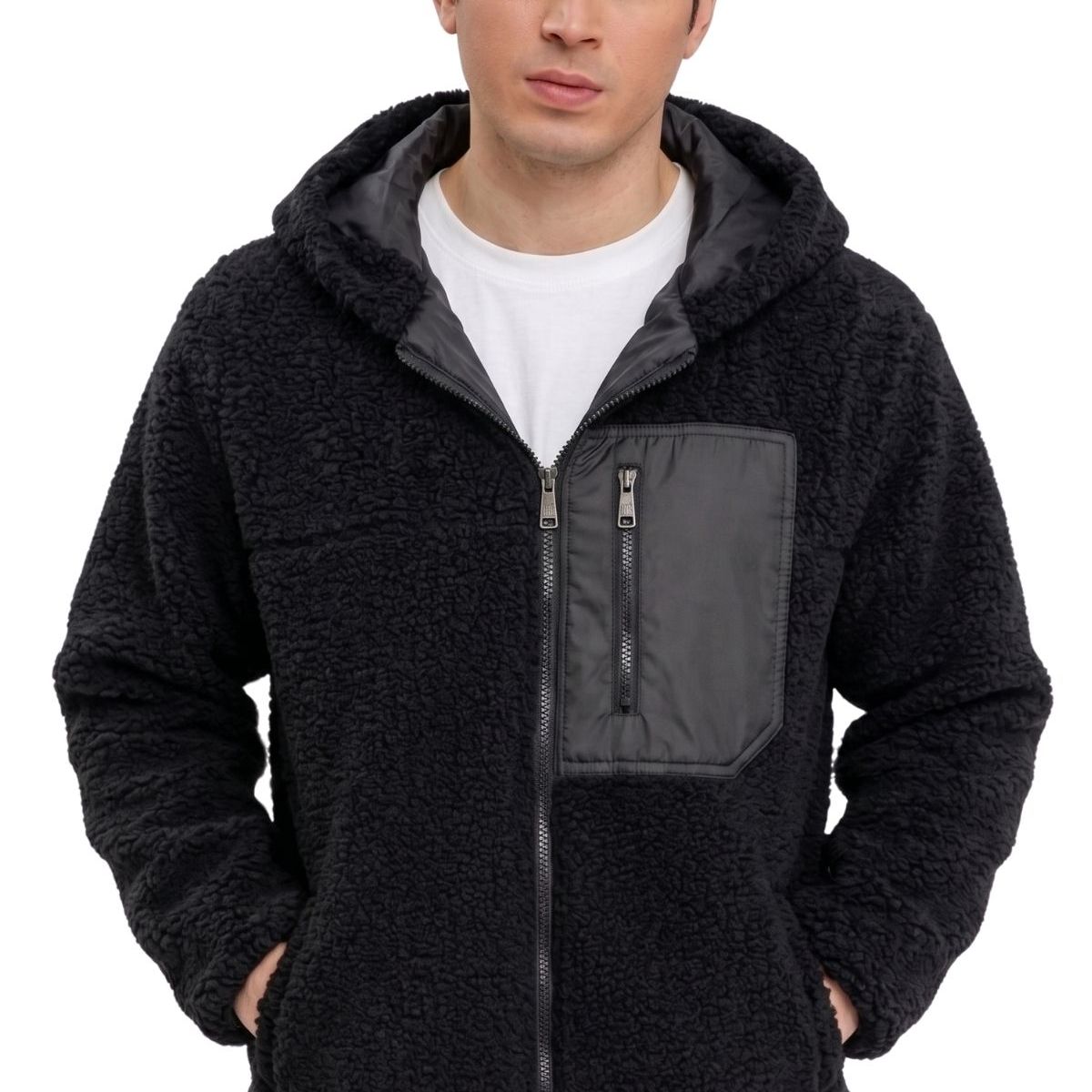 LOOK SHOP - Poleron Peludo Corderito Cierre. Hombre Premium 254